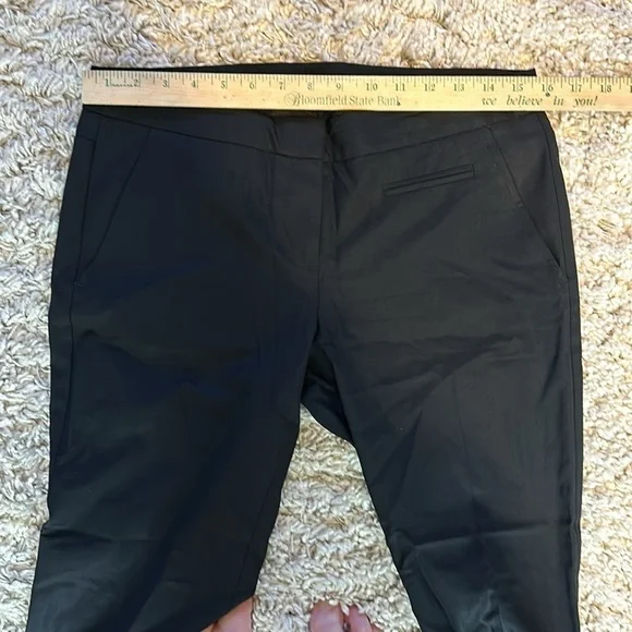 Theory Black Trousers Womnes Wool Blend Size 6